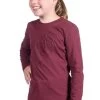 Girls HKM Amelie Shirt Long Sleeve -Ariat Store amelie shirt ls wine red side 13481 3100 hkm 34847.1674859131