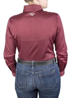 TuffRider Americana Western Show Shirt 20 TuffRider Americana Western Show Shirt -Ariat Store americana shirt burgundy back tuffrider 06218.1631321968