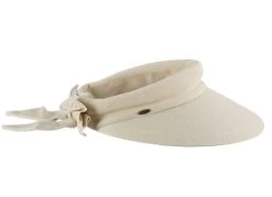 Scala Arosa Deluxe Visor With Bow -Ariat Store arosa deluxe cotton visor bow natural side V25 NAT scala 43157.1691250637