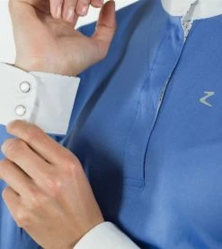 Horze Blaire Long Sleeve Show Shirt 10 Horze Blaire Long Sleeve Show Shirt -Ariat Store blair ls show shirt periwinkle cuff horze 21049.1554325228