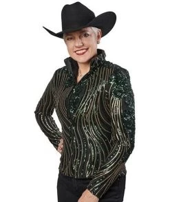 Hobby Horse Bloom Show Jacket -Ariat Store bloom jacket green front 1924 hobby horse 80002.1584475303