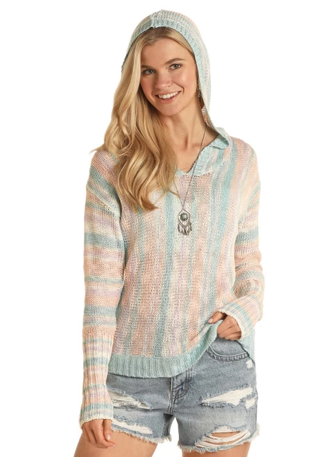 Rock & Roll Boho Striped Hoodie 3 Rock & Roll Boho Striped Hoodie