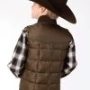 Roper Boys Insulated Vest -Ariat Store boys vest brown back 0339707630526 roper 10426.1662062233