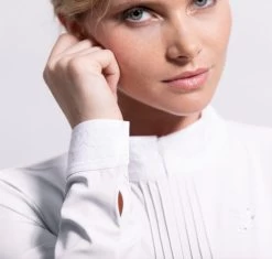 Samshield Camille Show Shirt Long Sleeve -Ariat Store camille show shirt white cuff 8583 samshield 66827.1638828737