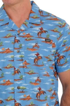 Men's Cinch Camp Tumbleweed Bronc Shirt