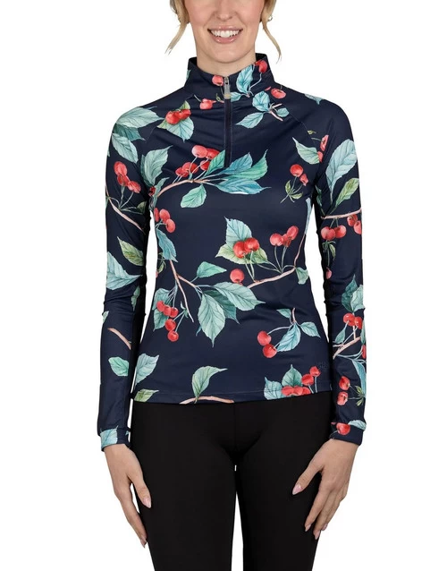 Kastel Denmark Navy Cherry Shirt Long Sleeve 5 Kastel Denmark Navy Cherry Shirt Long Sleeve - Image 3