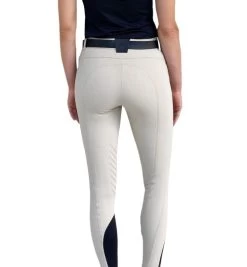 Equiline Cleac Knee Grip Breeches -Ariat Store cleac knee grip breech beige back equiline 53140.1639079960