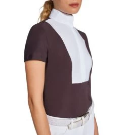 Cavalleria Toscana Hunter Competition Shirt Short Sleeve -Ariat Store competition SS poplin bib dk purple side CAD192 JE002 3A00 CT 03187.1690565758