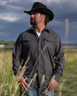 Outback Trading Men's Cooper Shirt Jacket -Ariat Store cooper shirt jacket slate outback 19651.1607797111