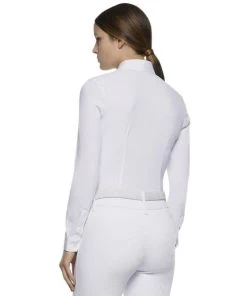 Cavalleria Toscana Crochet Bib Long Sleeve Shirt 10 Cavalleria Toscana Crochet Bib Long Sleeve Shirt -Ariat Store crochet bib LS shirt white back CAD131 JE140 0001 CT 97540.1649191663