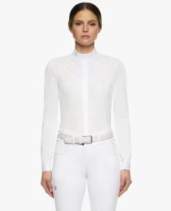 Cavalleria Toscana Fan Bib Swiss Dot Show Shirt