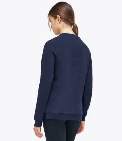 Cavalleria Toscana Orbit Logo Sweatshirt -Ariat Store ct orbit crew navy backFED103 CO079 CT 97639.1667273357