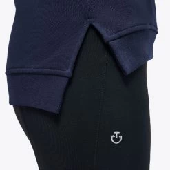 Cavalleria Toscana Orbit Logo Sweatshirt -Ariat Store ct orbit crew navyhipt FED103 CO079 CT 59560.1667273320