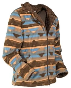 Outback Trading Dawn Print Fleece Jacket -Ariat Store dawn aztec jacket grey side 29662 outback 78785.1664564244
