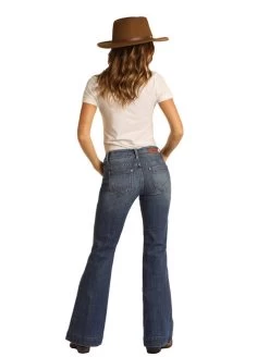 Rock & Roll Cowgirl Denim Trouser Jean 7 Rock & Roll Cowgirl Denim Trouser Jean -Ariat Store denim trouser jean back W8M8229 rrcg 89021.1616355310