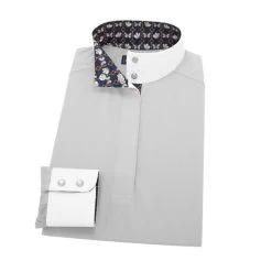 Essex Classics Grey Dusk Performance Shirt -Ariat Store dusk grey LS butterflies EJL24GY essex 36290.1653504917