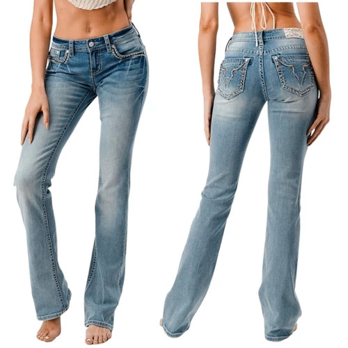 Grace In LA Jr Fit Steer Head Pocket Jeans 8 Grace In LA Jr Fit Steer Head Pocket Jeans - Image 6