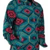 Outback Trading Eleanor Print Big Shirt 2 Outback Trading Eleanor Print Big Shirt -Ariat Store elanor big shirt teal side 42185 outback 72320.1664563155