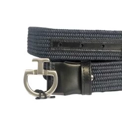 Cavalleria Toscana Elastic CT Clasp Belt Leather Trim -Ariat Store elastic belt CT clasp navy black CIN077 CO058 cavalleria 69689.1597872730