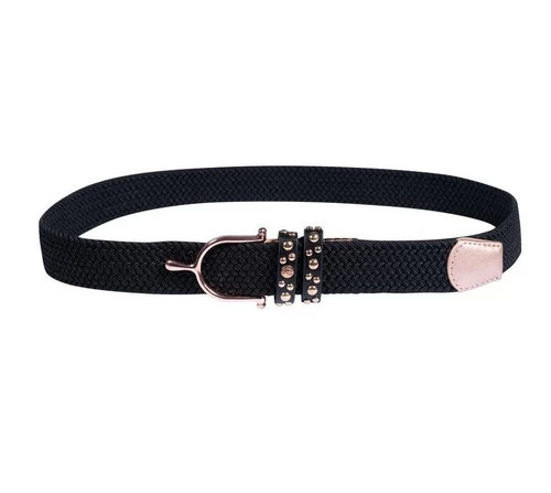 HKM Rose Gold Glamour Elastic Belt 3 HKM Rose Gold Glamour Elastic Belt