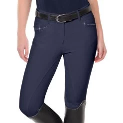 Ovation Elegance Sparkle Full Seat Breeches -Ariat Store elegance FS breech navy 471194 ovation 65484.1626210185