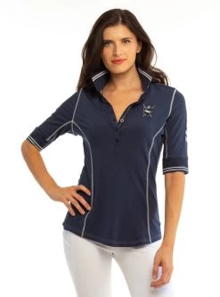 Goode Rider Elite Polo 9 Goode Rider Elite Polo -Ariat Store elite polo navy front 18003 2029 goode rider 89063.1684532735