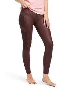 Ariat EOS Moto Tights Knee Patch -Ariat Store eos moto knee grip mahogany front 10039873 ariat 65349.1651613854