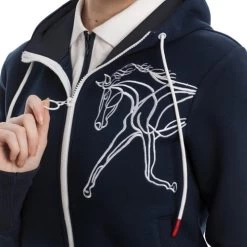Horseware Ireland Horseware Flamboro Hoody 11 Horseware Ireland Horseware Flamboro Hoody -Ariat Store flamboro hoody navy detail CJNHPH B000 horseware 00335.1673543023