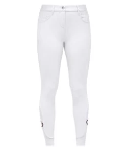 Girls Cavalleria Toscana CT Motif Print Breeches 13 Girls Cavalleria Toscana CT Motif Print Breeches -Ariat Store girls CT motif breech white front PAA020 JE010 0001 CT 90209.1685034699