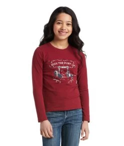 Girls Ariat Kick The Dust Up Tee