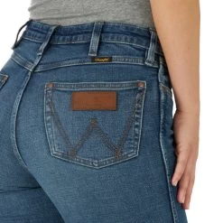 Wrangler Retro Green High Rise Trouser Jean 17 Wrangler Retro Green High Rise Trouser Jean -Ariat Store green high rise trouser denim back detail 112317722 wrangler 79511.1670538163