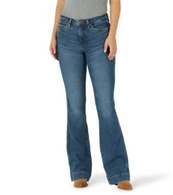 Wrangler Retro Green High Rise Trouser Jean