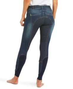 Ariat Halo Denim Full Seat Breeches -Ariat Store halo denim FS marine back 10035312 ariat 45031.1620515740