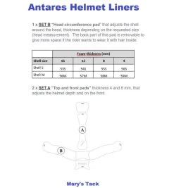 Antares Galaxy Helmet -Ariat Store helmet liner set info antares 26207.1644355030