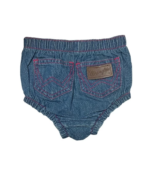 Baby Girl Wrangler Denim Diaper Cover 3 Baby Girl Wrangler Denim Diaper Cover