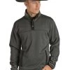 Men's Powder River Jacquard Fleece Pullover -Ariat Store jacquard fleece pullover black front 91 1050 powder river 71452.1669057299