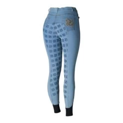 Horze Jessie Denim Full Grip Breeches 11 Horze Jessie Denim Full Grip Breeches -Ariat Store jessie denim FS hi waist light blue back CP3680 LB equinavia 90800.1639691817