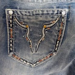 Grace In LA Jr Fit Steer Head Pocket Jeans 12 Grace In LA Jr Fit Steer Head Pocket Jeans -Ariat Store jr fit steerhead jean back pocket grace LA 41071.1687305951