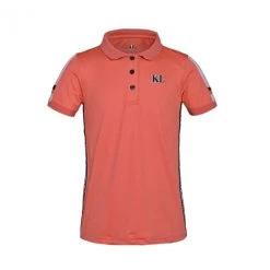 Kingsland Junior KL Vera Tech Polo -Ariat Store junior tech polo coral front 202 PT 371 394 kingsland 21466.1604188731