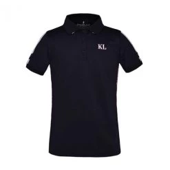 Kingsland Junior KL Vera Tech Polo -Ariat Store junior tech polo navy front 202 PT 371 020 kingsland 45676.1593643046