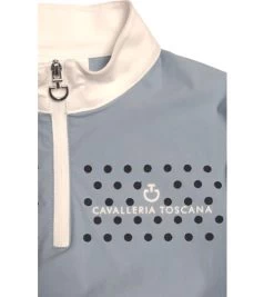 Girls Cavalleria Toscana Flock Dot Polo Short Sleeve -Ariat Store kid flock print polo ss blue print POA076 JE152 7C00 CT 66820.1656716072