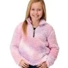 Roper Kids Fuzzy Fleece Pullover -Ariat Store kid fuzzy fleece pullover purple front 0329802506173 karman 57274.1665703468