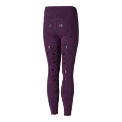 Horze Kids Cool Mesh Full Grip Tights -Ariat Store kids cool mesh FS tights wineberry back CP3642 WPU eqinavia 01275.1639692901