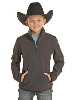 Powder River Kids Fleece Pullover -Ariat Store kids fleece pullover black K1 6661 powder river 45905.1641680406