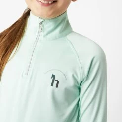 Girls Horze Lola Half Zip Tech Shirt 15 Girls Horze Lola Half Zip Tech Shirt -Ariat Store kids lola dustaqua detail 33757 DAGR horze 09378.1678730301