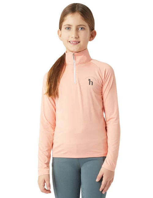 Girls Horze Lola Half Zip Tech Shirt 5 Girls Horze Lola Half Zip Tech Shirt - Image 3