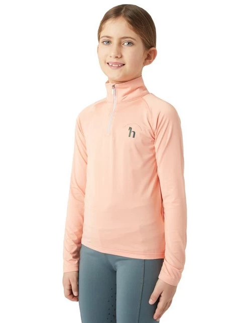 Girls Horze Lola Half Zip Tech Shirt 9 Girls Horze Lola Half Zip Tech Shirt - Image 7
