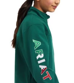Kids Ariat Team Softshell Mexico Jacket 14 Kids Ariat Team Softshell Mexico Jacket -Ariat Store kids new mexico softshell verde sleeve 10039202 ariat 43083.1644626248