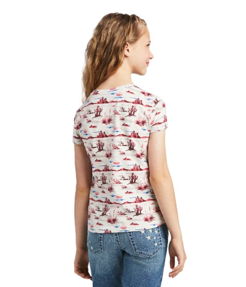 Ariat Girls REAL Yuma Print Tee 6 Ariat Girls REAL Yuma Print Tee - Image 4