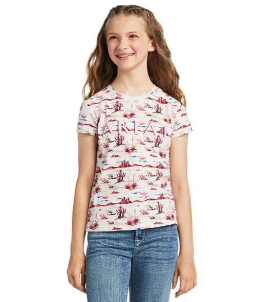 Ariat Girls REAL Yuma Print Tee 5 Ariat Girls REAL Yuma Print Tee - Image 3